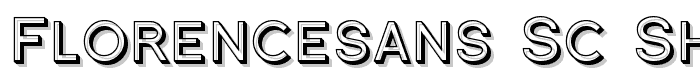 Florencesans SC Shaded font